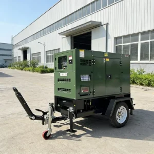 For 403D 15G Trailer Type Open Frame 10kva 30kw 40kva 50kva 60kva 3 Phase Silent Diesel Generator Set