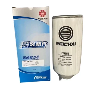 Fuel Filter 1000747688 1000747688A for Weichai Diesel Engine Metal Size 18 WP6 WP7 Model Howo Truck Spare Parts