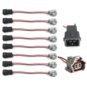 Fuel Injector Wiring Adapter 12V Copper Denso EV1 Automotive Connector Cable Assembly Male Female IP67 2 Way Plug Conversion