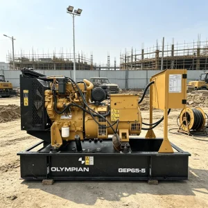 GEP65-5 60kVA 48kW Open Type Three Phase 50Hz Skid Mounted Backup Power Supply for Construction Sites Diesel Generator Set