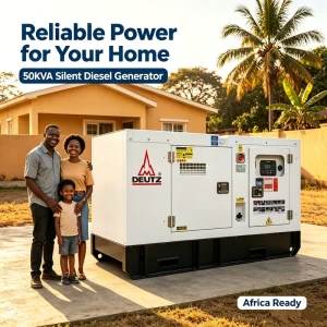 Generator 30KW Three Phase Water Cooled Low Noise 40KVA Silent Diesel Generator for Residential Use