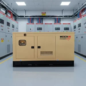 Global Power Silent Open Frame Diesel Generator 40KW 50KW 80KW 120/240V 50/60Hz 90% Efficiency with ATS Cabinet