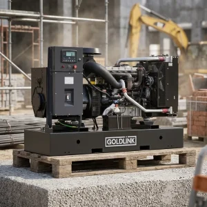 Goldlink Power Open Frame Diesel Generators 56KVA 45KW 110V AC Single Phase CE Certified for Industrial Use