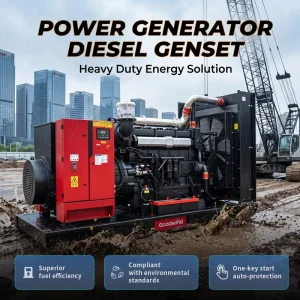 Goodwind 720kw Prime Sdec diesel Generator Set 3 Phase 380V Genset For Hospital Commercial Building Power Supply