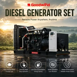 Goodwind 750kva Open Shangchai Diesel Generator Set Easy Maintenance Low Emission for Chemical Plant Standby Power