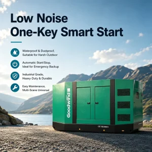 Goodwind 900kva 3 Phase Silent Low Noise Intelligent Start diesel Generator Set for Mobile Clinic Backup Emergency Power