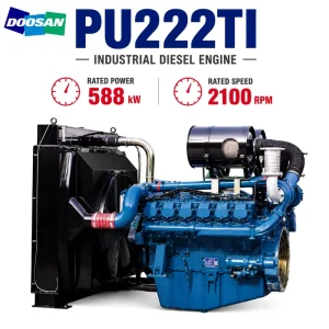 HD Hyundai Doosan PU Series Diesel Engine PU222TI 588kW 800hp 2100RPM Pump Engine for Fire Pump Generator Water Pump