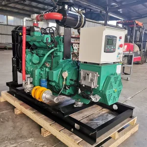 HM Gas Turbine Generators Auto Start 20kW 30kW 95% Efficiency Natural Gas Biogas Generator Set IP55 Water Cooled 50/60Hz 1800