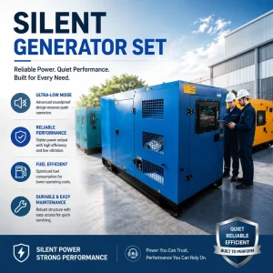 HOT SELLING 30kva 40kva 50kva Single 50Hz 60Hz Silent Type Open Frame Diesel Generator Remote Control 220V Outdoor Power Genset