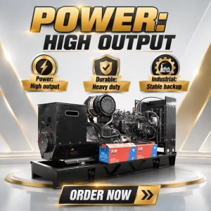 Heavy Duty 200 KVA Large Capacity Diesel Generator Open Type 160kW Standby Power For Mining Sites With CE ISO