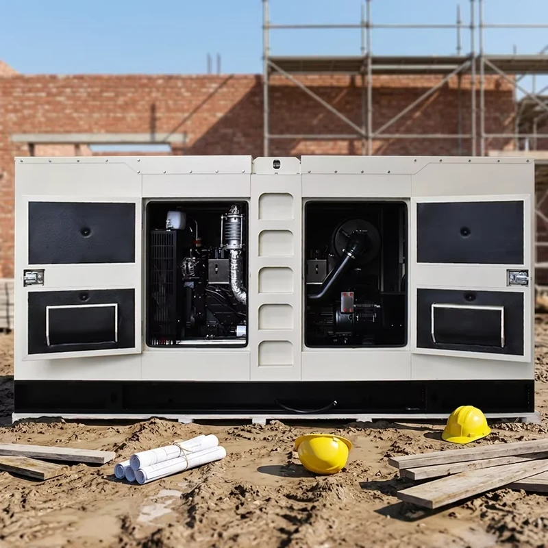 Heavy Duty 200kVA Diesel Generator 160kW Soundproof Type High Performance Industrial Diesel Power Genset Construction ATS CE