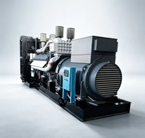 Heavy Duty 2400kW Silent Water Cooled Diesel Emergency Backup Power Generator Set