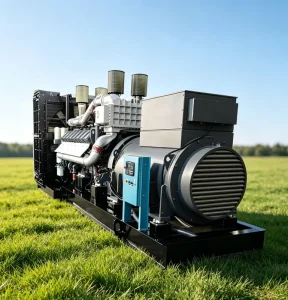 Heavy Duty 2400kW Water Cooled Silent Genset Auto Start Industrial Emergency Backup Generator