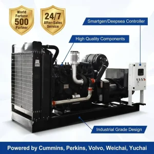 Heavy Duty 300 KVA Diesel Generator 3 Phase Open Frame 200kva 300kva 400kva 500kva Diesel Genset for Construction Project