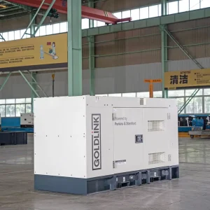 Heavy Duty Electric Power Generation Plant 80kVA 64kW Super Silent Diesel Generators AC Single Phase Customized