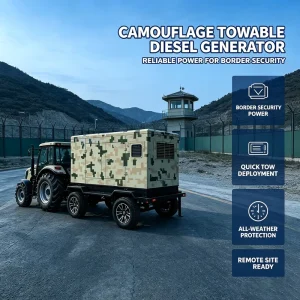 Heavy Duty Industrial 3 Phase 380v Soundproof Canopy Electric Standby Portable Power Station Diesel Generator Trailer