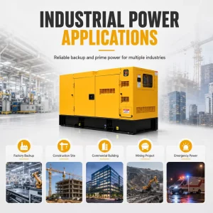 Heavy Duty Industrial Backup Power Supply 100kVA 80kW 3000kW 220V 440V 50Hz 60Hz Diesel Generator Set