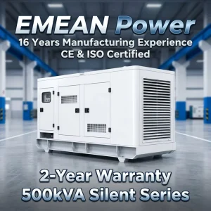 Heavy Duty Silent Type Diesel Generator Set Water Cooled 1800 RPM Weatherproof Canopy Power Station for Outdoor Project