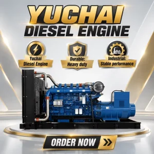 Heavy Duty Yuchai 1000kVA Diesel Generator Open Type 800kW Generator Standby Power for Oil and Gas Industry High Reliable