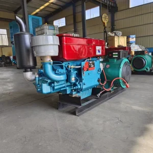 Hengfa Single Cylinder 4 Stroke 10KW Diesel Generator Set Electric Start Air Cooled Euro 2 Emission 4.5L Displacement Engine
