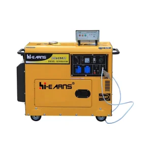 Hi earns 5kw 5kva Automatic Transfer Switch ATS Silent Diesel Generator for Home Air Cooled
