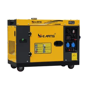 Hi earns Air cooled Single Cylinder 186FA Diesel Generator 5KVA 1 Phase 50HZ With ATS 12V DC Electric Start 100% Copper Wires