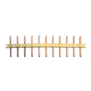 High Conductivity CuMg0.1 Brass Pin Header Band 0.77mm Square Wire Connector Pins 6A Aerospace EV BMS Power Distribution Modules