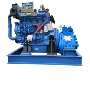 High Efficiency 60HP Euro 2 Marine Diesel Engine with Electric Start Motor & Pump Complete Reduction Gearbox for Fishing Boat