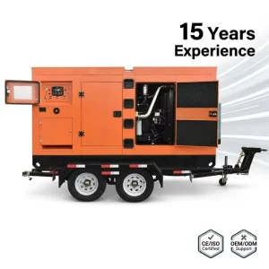 High Performance 200 KVA Silent Diesel Generator Three Phase Mobile 160 kW Trailer ATS for Engine CE ISO Certified Remote