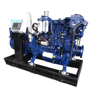 High Performance Open Frame Marine Diesel Generator Set 40-200kw ATS CCS/CE Certification for Ships Boats Yachts