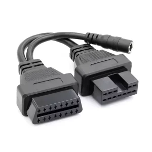 High Quality OBDII Connector 12Pin to 16Pin Diagnostic Cable for Cars