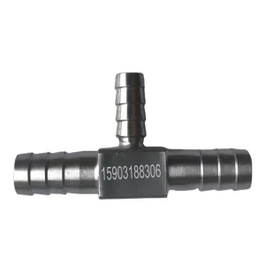 High Quality Stainless Steel 3 Way Barb Tee Auto Brake Parts Barbed Pipe Fittings Connector Silver 2.5MPA 30~100