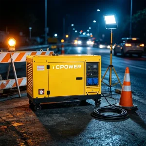 High Speed Portable Single Cylinder 8KW Single Phase Diesel Generator with ATS Silent Soundproof