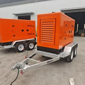 High Speed Trailer Silent Type 80 200kw Three Phase 50 60Hz 50kva 250kva Low Noise Diesel Generator with Remote Control ATS