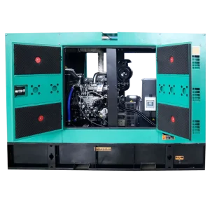 High Standard 50kw Three Phase Silent Type Leroy Somer Alternator Auto Start Diesel Generator
