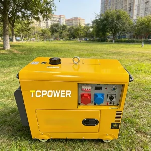 Home Use Silent Diesel Generator TC7500T 5KW 5.5KW Single Phase 230V 50 60Hz Portable ATS Remote Control High Efficiency 60%