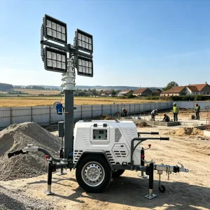 Hot Discount Factory Supply Mining Hybrid Light Tower Portable LED Light Tower Mobile Solar Light Tower