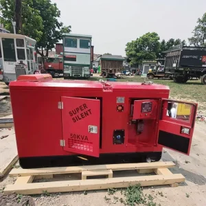 Hot selling Low fuel consumption Silent 50 KVA Diesel Generator with Auto Start ATS Open Frame for Households