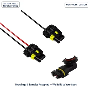 IP67 Waterproof Auto Electrical Connector Kit 2 3 4 6 Pin 12 Set Wire Plug Socket for Car Truck Motorcycle Marine Outdoor Wiring