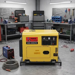Industrial 12kW Double-Cylinder Diesel Generator Heavy Duty 220V Power for Workshops
