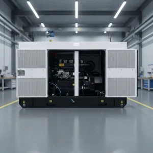 Industrial 40kw 50kva Silent Type Diesel Generator with ATS Three Phase 50Hz 60Hz Soundproof Power Station