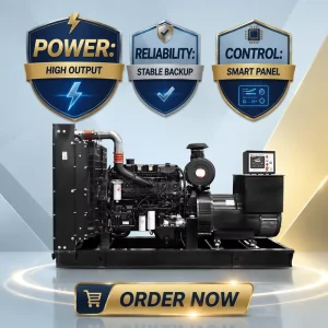 Industrial 500 KVA 400 kW 3 Phase Heavy Duty Diesel Generator with Auto Start ATS and Silent Type