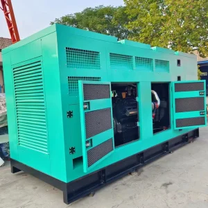 Industrial 625kVA 500kW Silent Enclosed Diesel Generator Set for Drilling Platforms Trailer Mounted Design