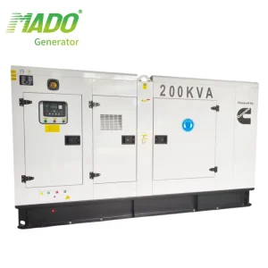 Industrial Diesel Generator 160kw 200kva Silent Type Open Frame ATS 3 Phase Genset