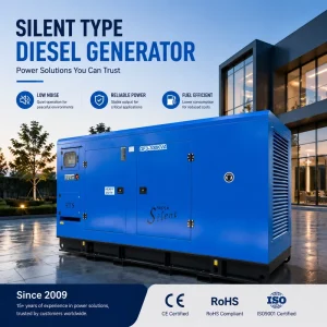 Industrial Diesel Generator Set 240kVA 192kW Powered Engine ATS Silent Type 50Hz 60Hz 1500rpm Three phase Four wire