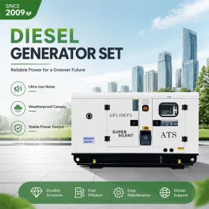 Industrial Diesel Generator Set Super Silent Ricardo Engine Multiple Safety Protection for Residential Villa Emergency