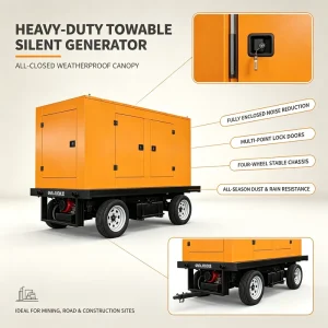 Industrial Large Capacity Open Type Standby Alternator Synchronized Global Prime Power 350 Kva Diesel Generator