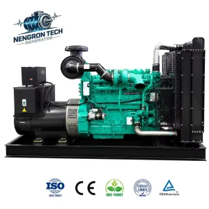 Industrial Open Type Generator Set 500kVA Engine Emergency Backup Power CE Certified for University Campus