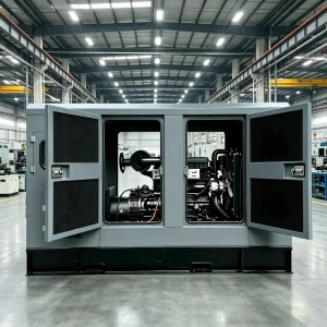 Industrial Soundproof Box Type Diesel Generator Water Cooled 20KW Above Single Three Phase Generating Equipment