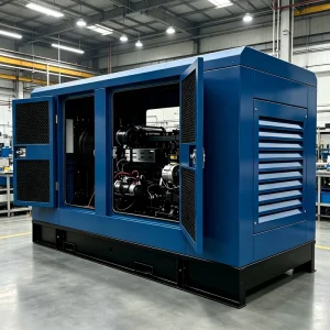 Industrial Soundproof Water Cooled Diesel Generator Silent Canopy Type Single & Three Phase Emergency Power Generating Set